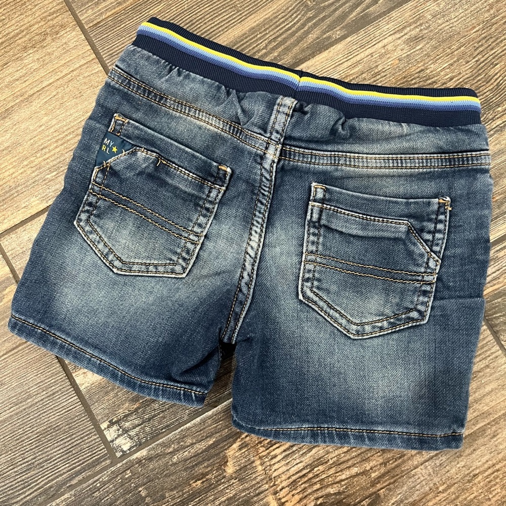 Mayoral Boys’ Denim Shorts with Elastic Waistband - Size 36M